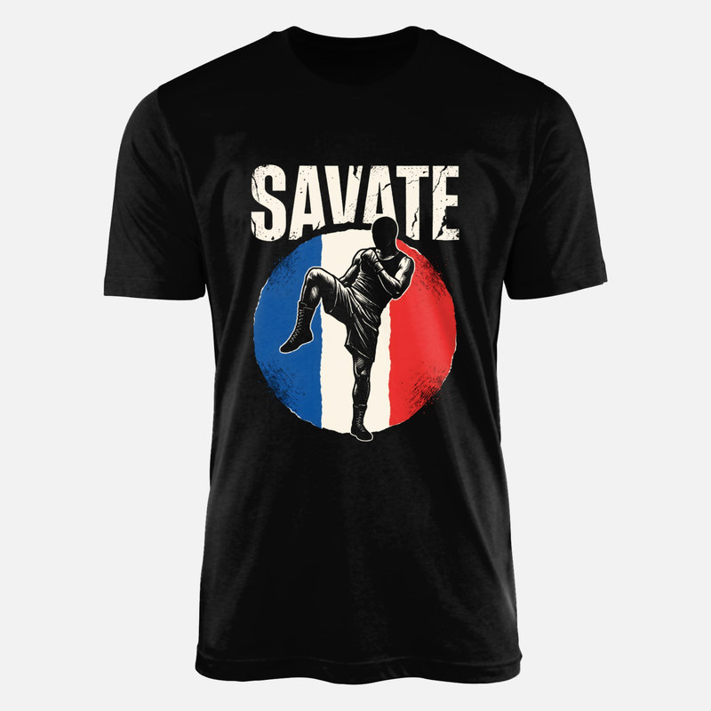 T-shirts: Savate boxe fran&ccedil;aise drapeau