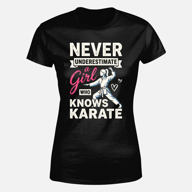 T-shirts: Fille qui fait du karat&eacute;