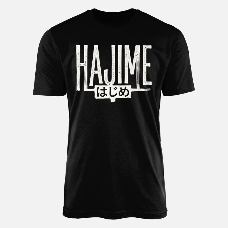 T-shirts: Hajime en japonais et romaji