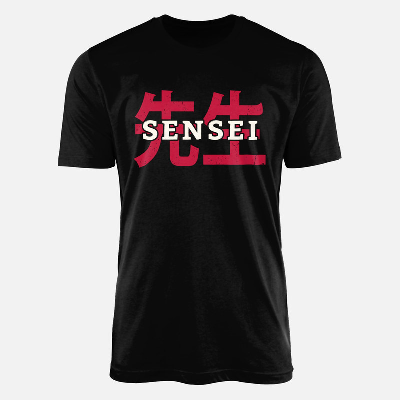 T-shirts: Sensei kanji japonais