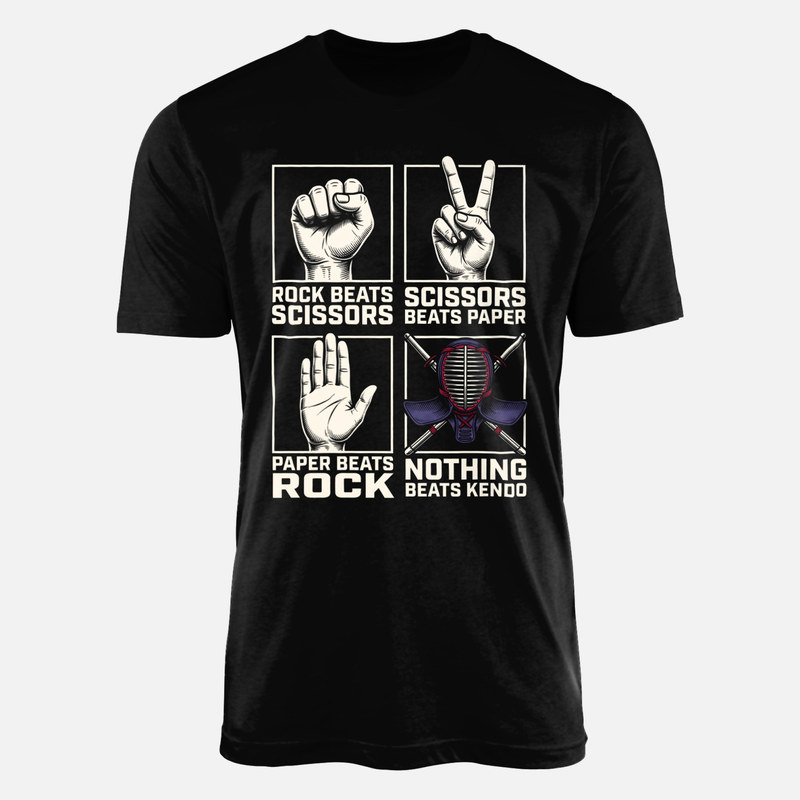 T-shirts: Rien ne bat le kendo pierre feuille ciseaux