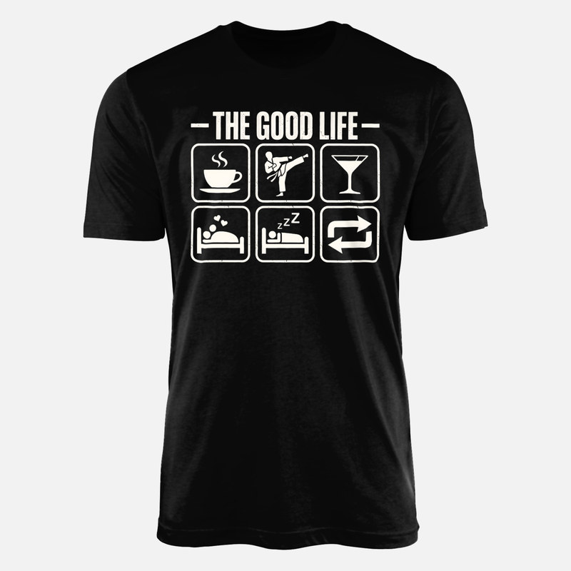 T-shirts: Routine de karat&eacute; the good life