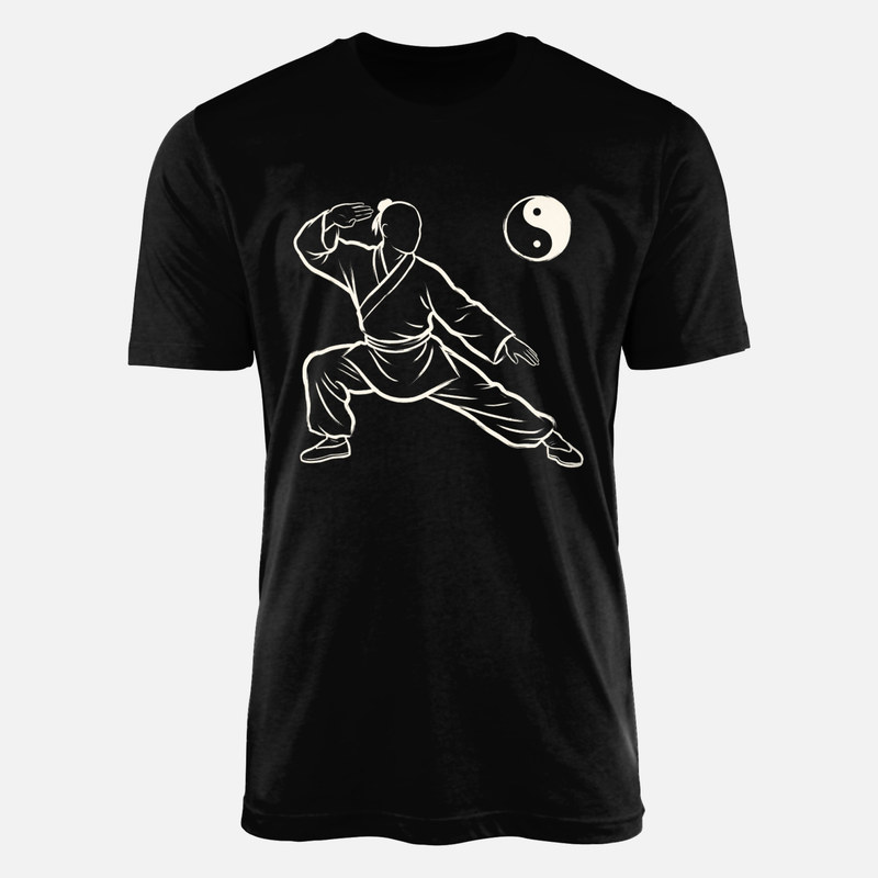 T-shirts: Posture de tai chi et yin yang
