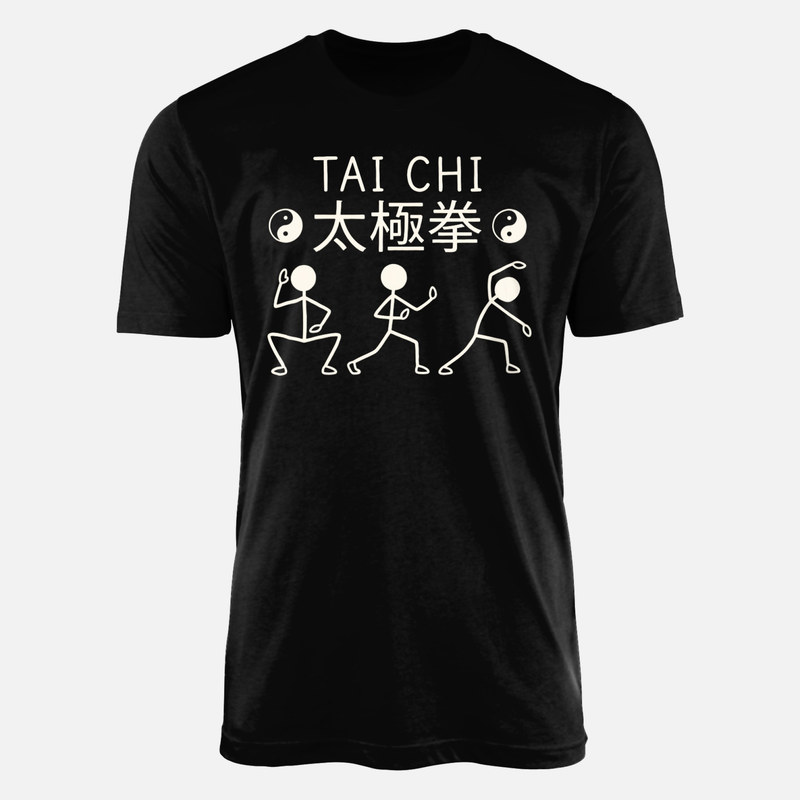 T-shirts: B&acirc;tons de Tai Chi et Yin Yang