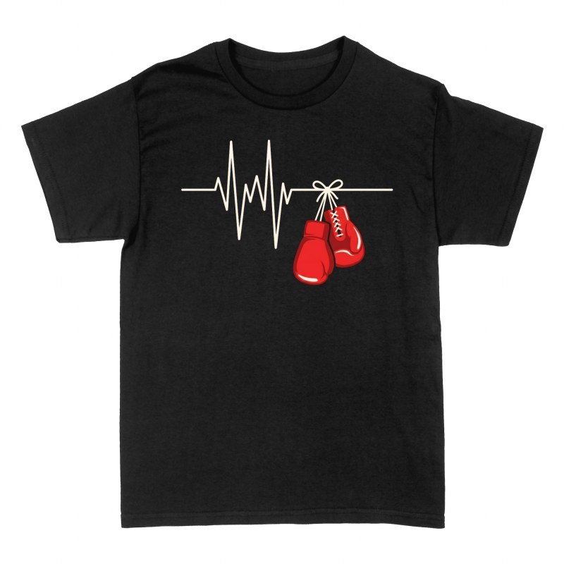 T-shirts: Gants de boxe et battement de c&oelig;ur