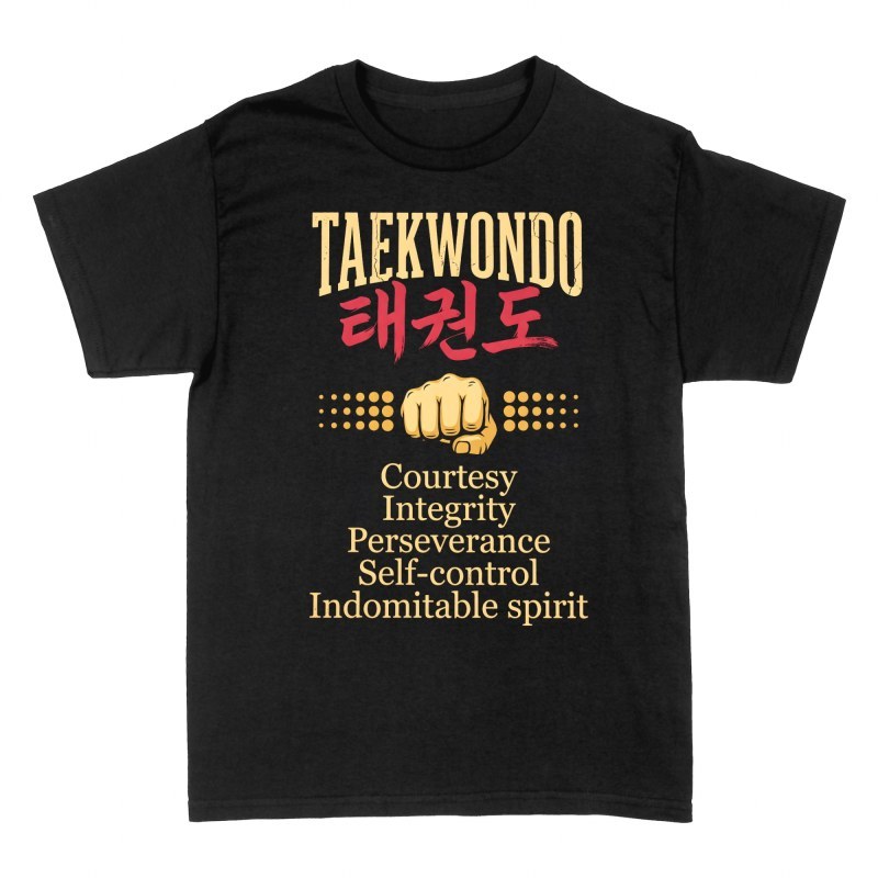 T-shirts: Principes du taekwondo et poing