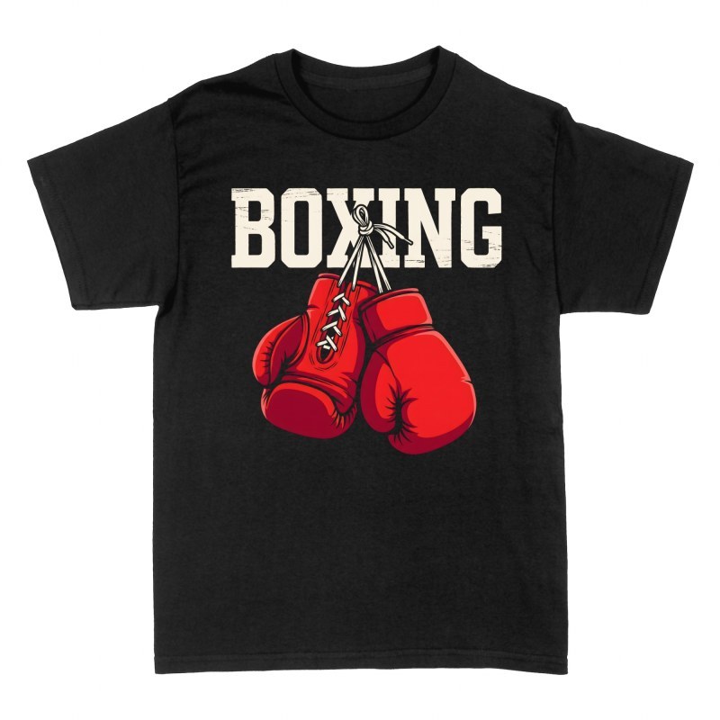 T-shirts: Gants de boxe rouges vintage