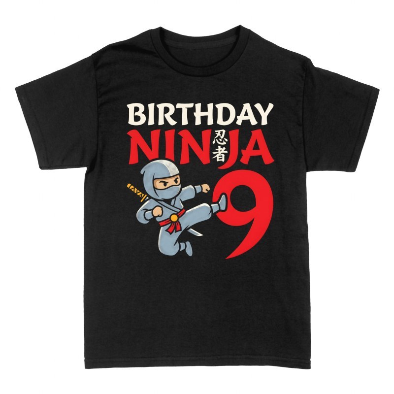 T-shirts: Ninja anniversaire 9 ans