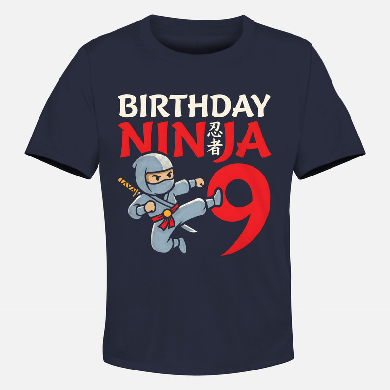T-shirts: Ninja anniversaire 9 ans