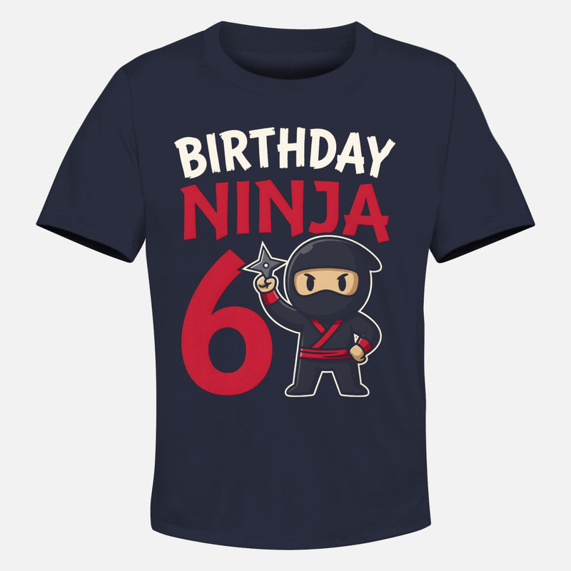 T-shirts: Ninja anniversaire 6 ans