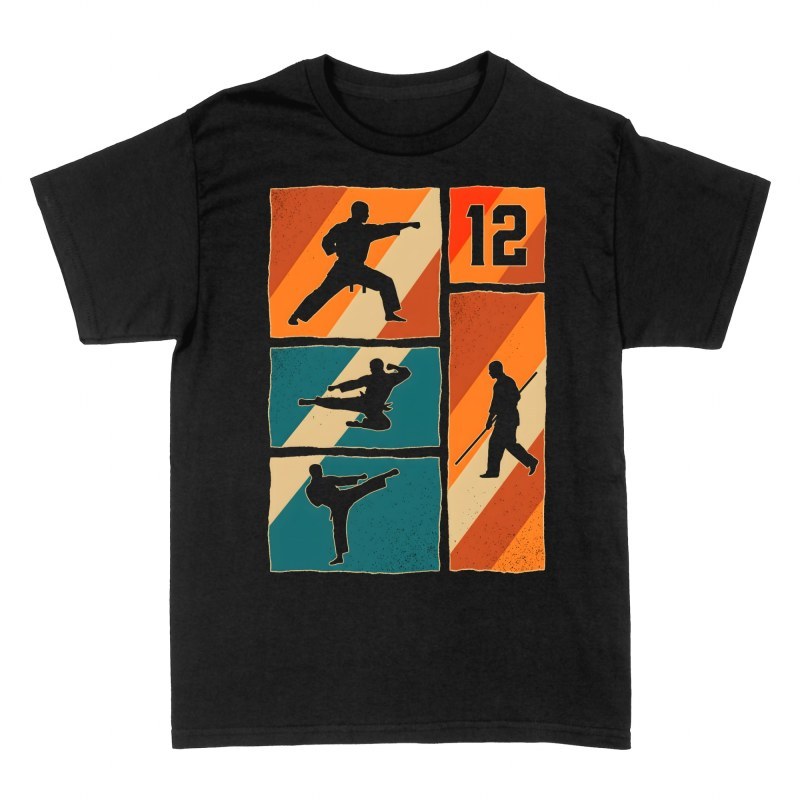T-shirts: Karat&eacute; et arts martiaux 12 ans