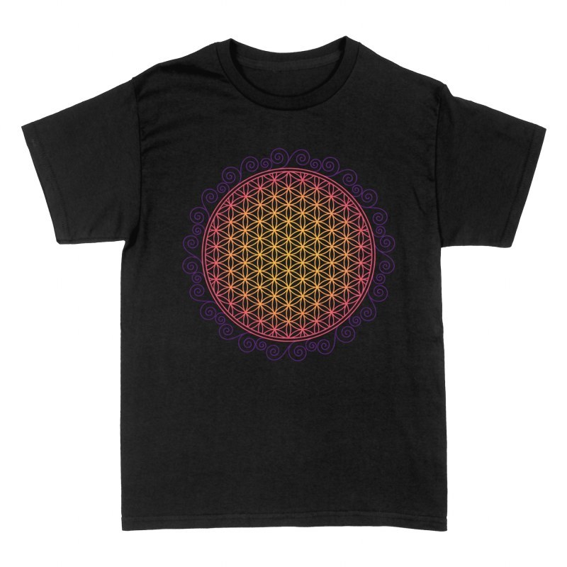 T-shirts: Fleur de vie sacr&eacute;e d&eacute;grad&eacute;e