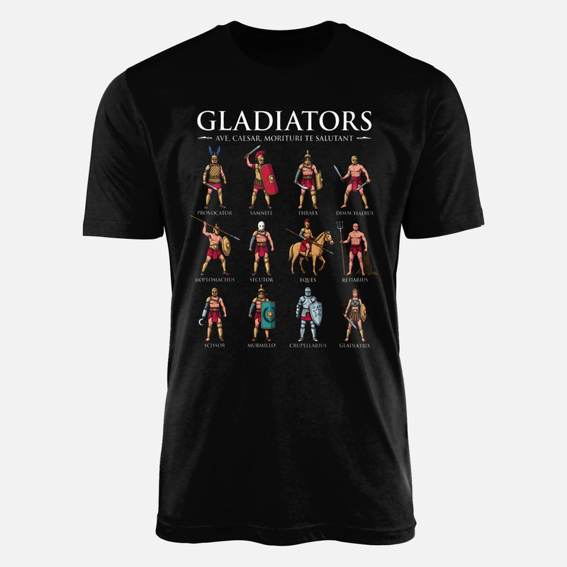 T-shirts: Guide des gladiateurs romains