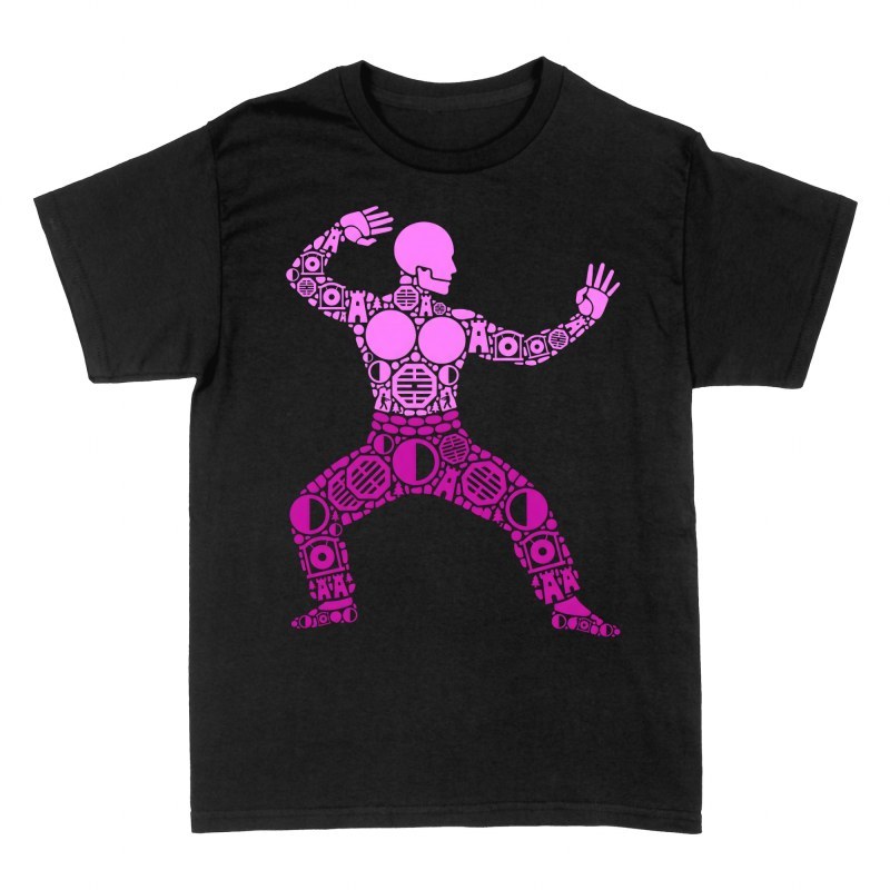 T-shirts: Combattant en mosa&iuml;que d'ic&ocirc;nes