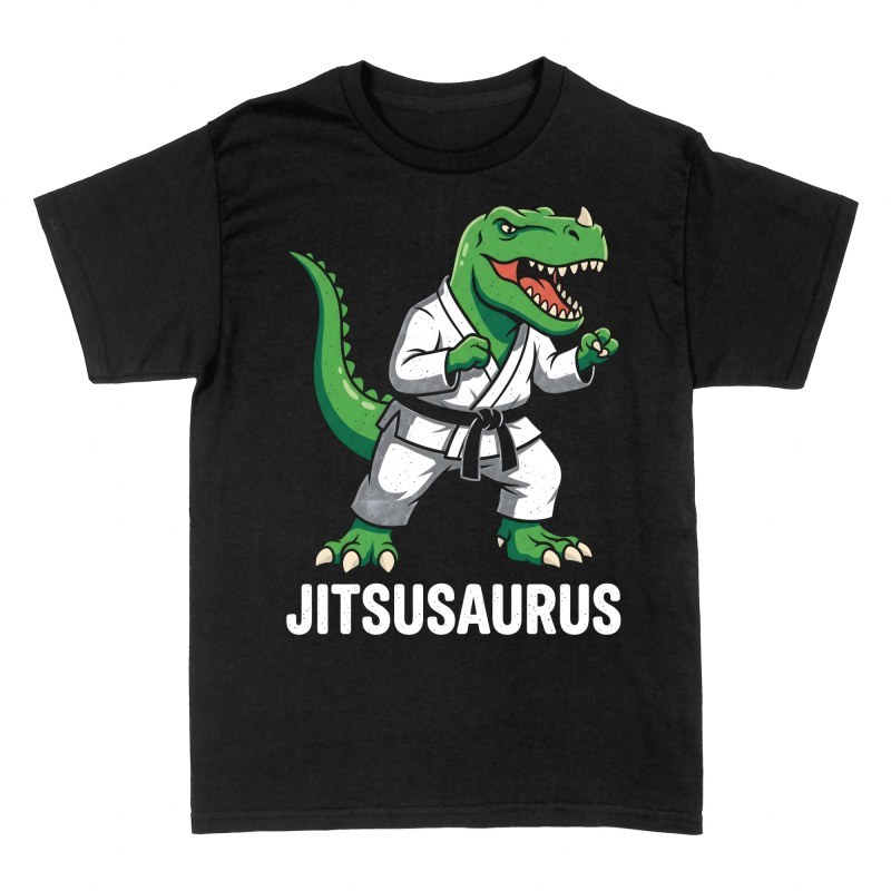 T-shirts: Dinosaure jiu-jitsu combat