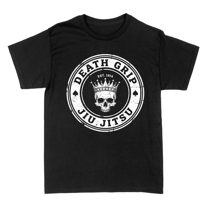 T-shirts: T&ecirc;te de mort couronne jiu jitsu