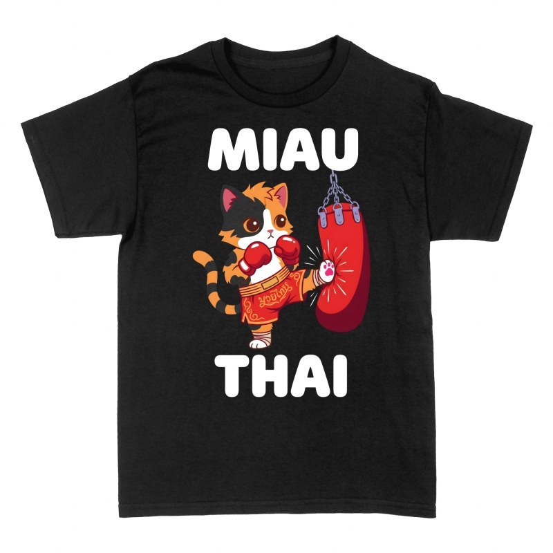 T-shirts: Chat boxeur miau thai