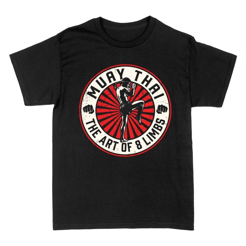 T-shirts: Combattant Muay Thai Art des 8 Membres