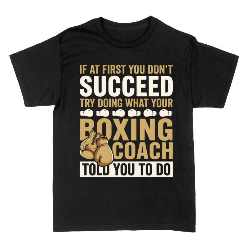 T-shirts: Conseil d'entra&icirc;neur de boxe avec gants