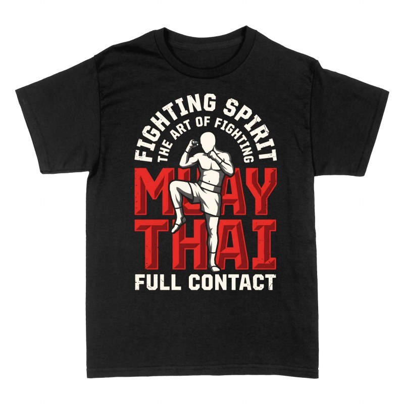 T-shirts: Combattant Muay Thai full contact