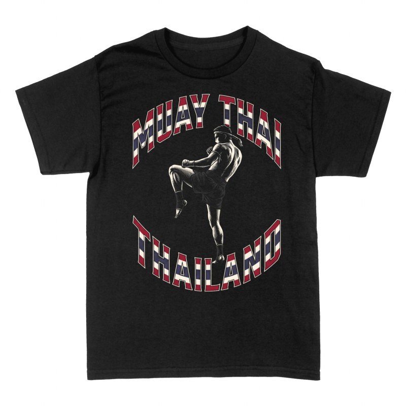 T-shirts: Combattant de muay-tha&iuml; drapeau Tha&iuml;lande