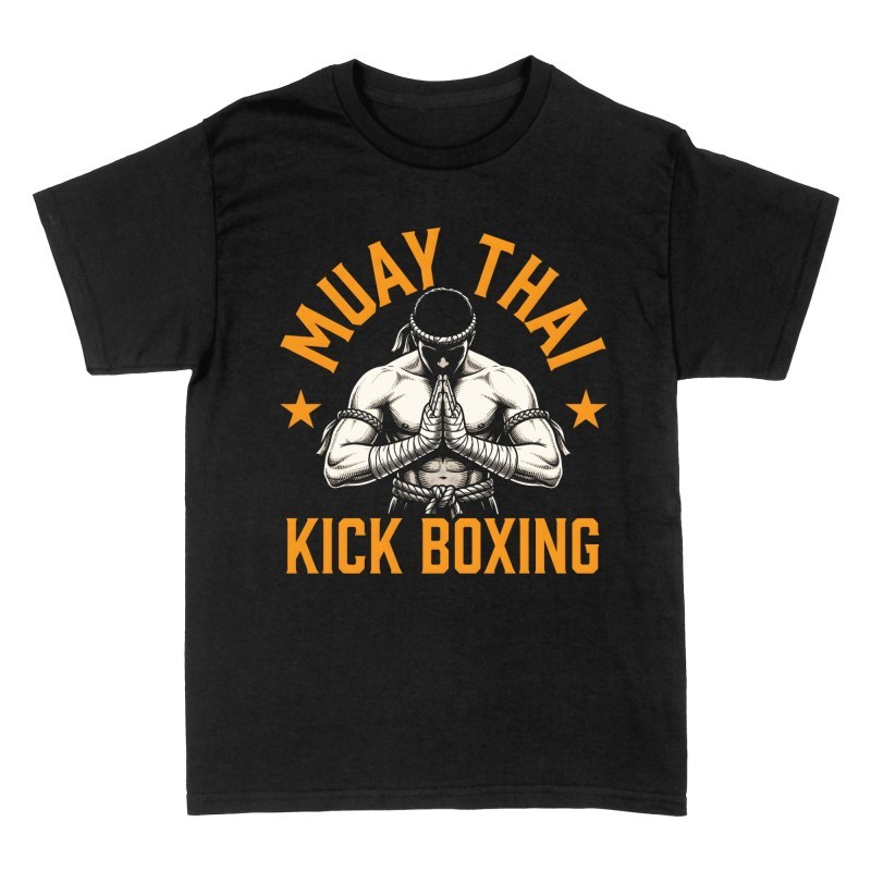 T-shirts: Combattant de Muay Thai en respect Wai