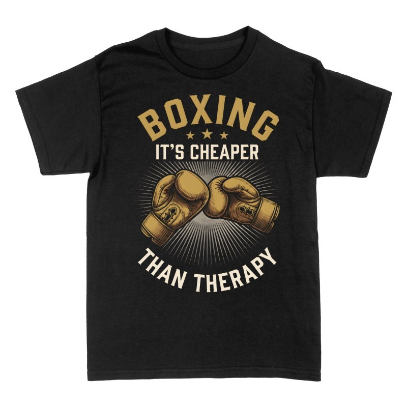 T-shirts: Boxe moins ch&egrave;re que la th&eacute;rapie