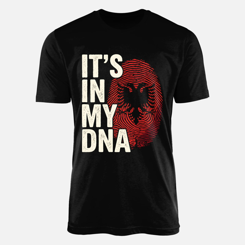 T-shirts: ADN empreinte drapeau Albanie
