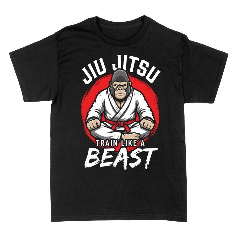 T-shirts: Gorille jiu-jitsu train like a beast