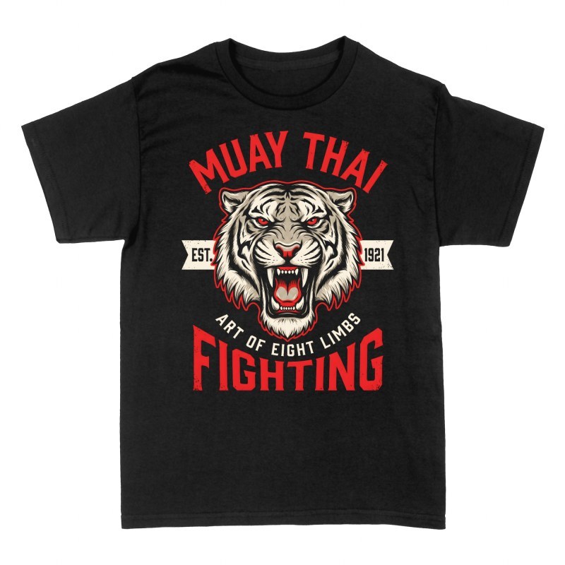 T-shirts: Tigre f&eacute;roce de Muay Tha&iuml;
