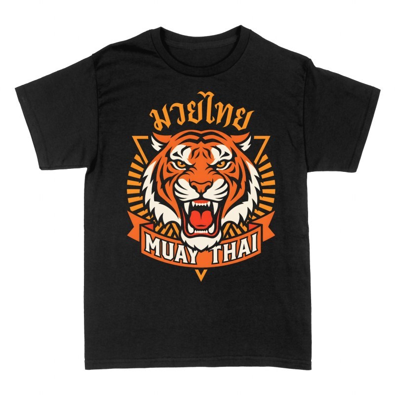 T-shirts: Tigre feroce de muay tha&iuml;