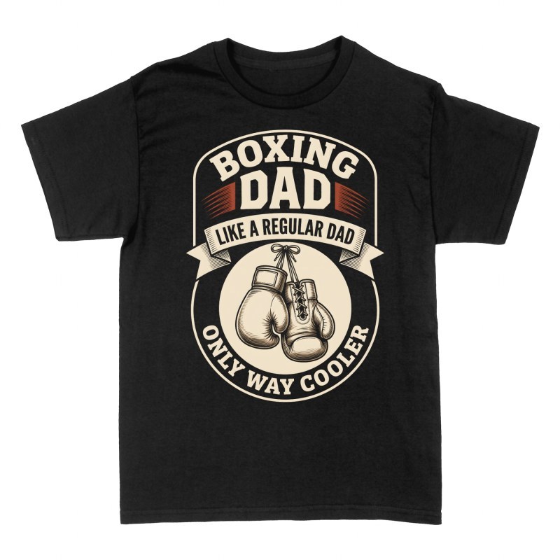 T-shirts: Papa boxeur gants vintage