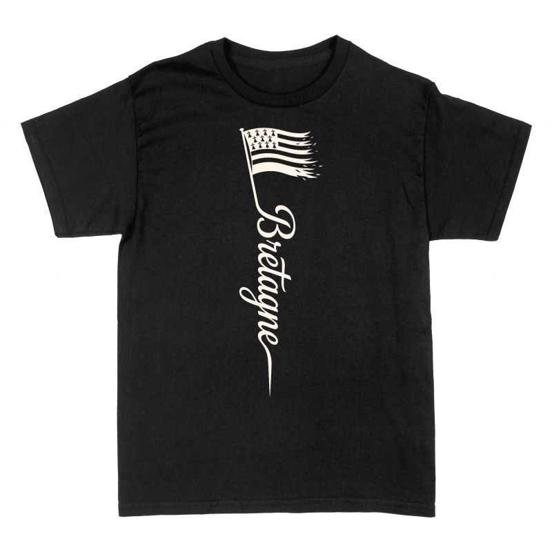 T-shirts: Bretagne drapeau d&eacute;chir&eacute;