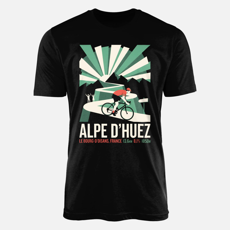 T-shirts: Alpe d'Huez cyclisme Le Bourg-d'Oisans