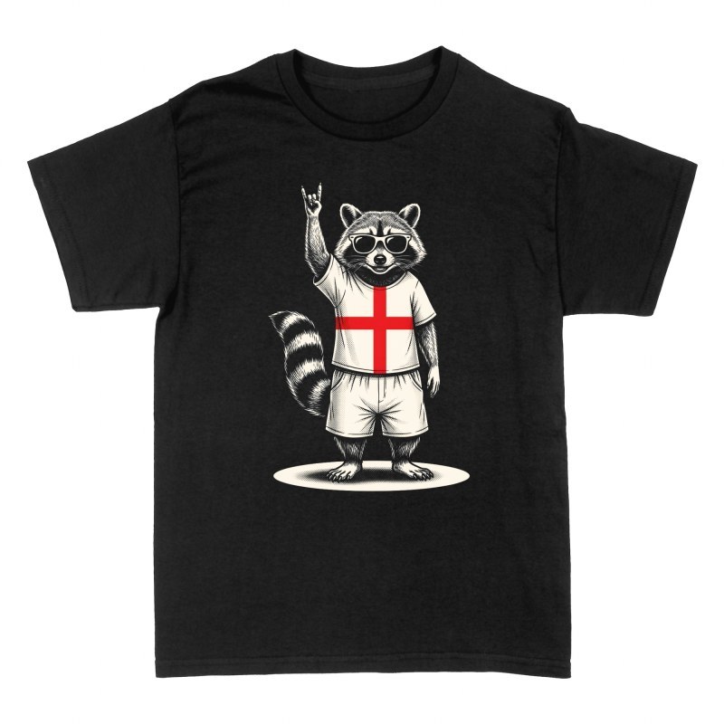 T-shirts: Raton laveur rockeur Angleterre