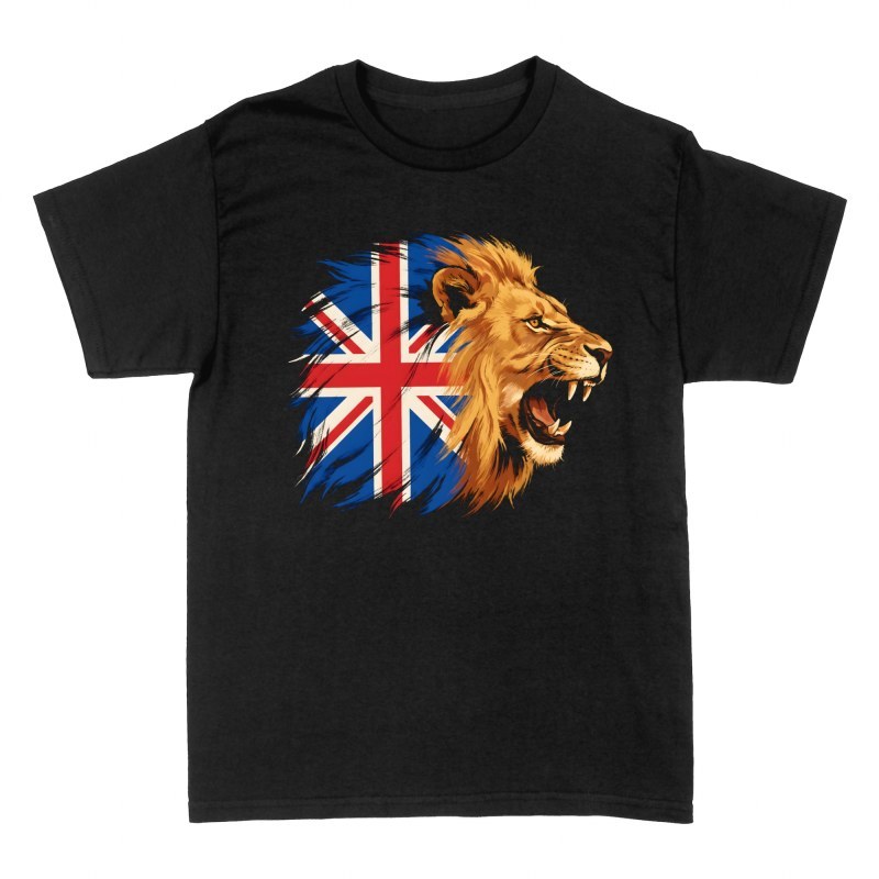 T-shirts: Lion britannique drapeau Union Jack