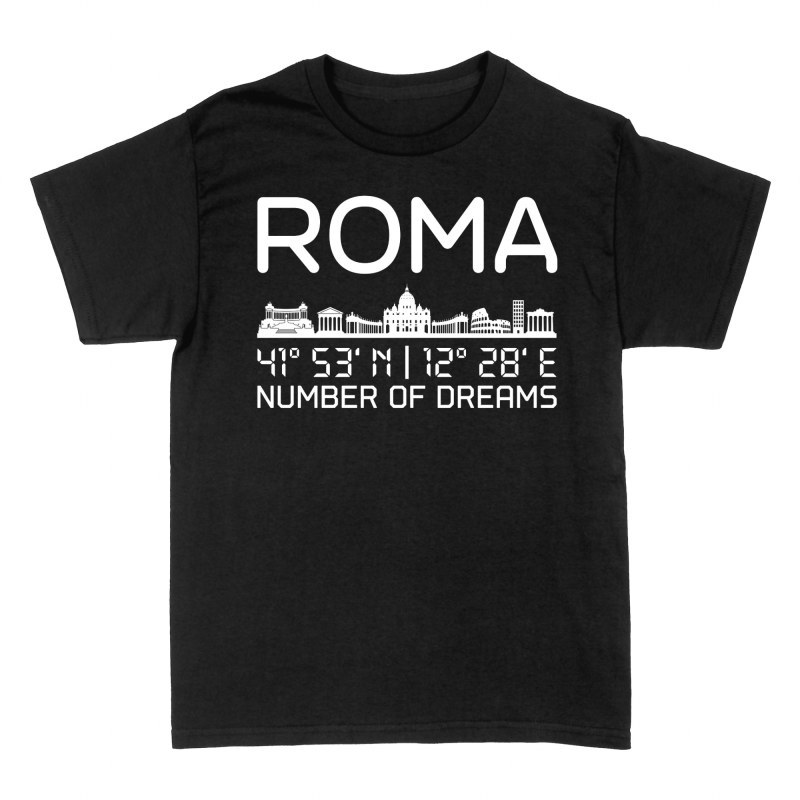 T-shirts: Skyline de Rome et coordonn&eacute;es