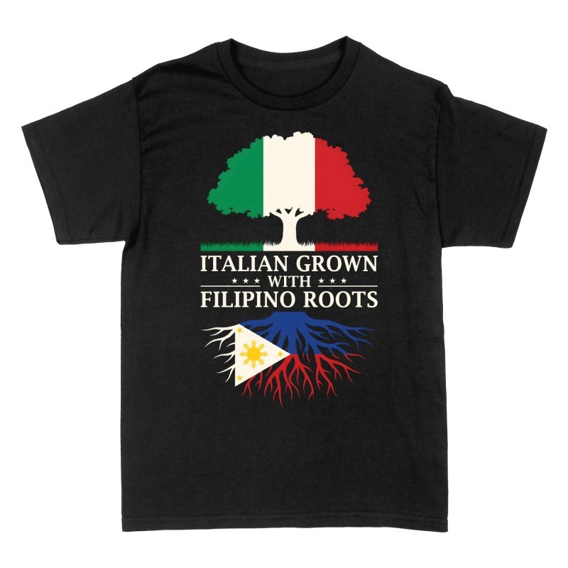 T-shirts: Racines philippines et c&oelig;ur italien