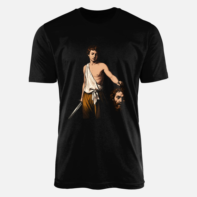 T-shirts: David avec la t&ecirc;te de Goliath gravure