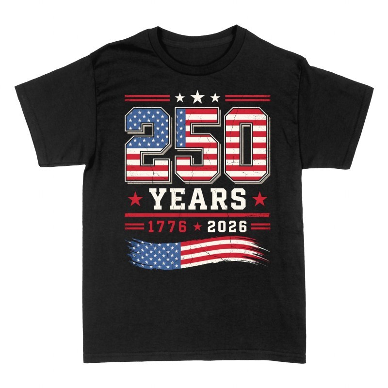 T-shirts: 250 ans &Eacute;tats-Unis 1776 2026
