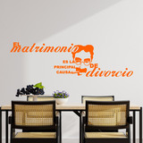 Stickers muraux: Matrimonio Divorcio - Groucho Marx 3