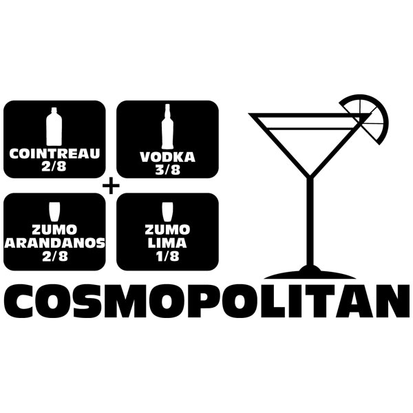 Stickers muraux: Cocktail Cosmopolitan