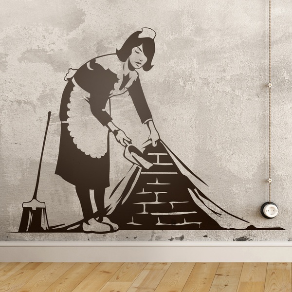 Stickers muraux: La femme de ménage, Bansky
