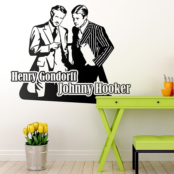 Stickers muraux: Johnny Hooker et Henry Gondorff