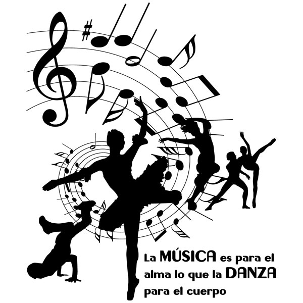 Stickers muraux: Musique et danse