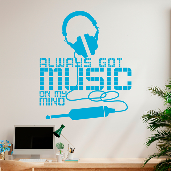 Stickers muraux: Always got music on my mind