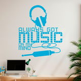 Stickers muraux: Always got music on my mind 3