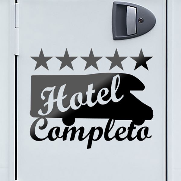 Stickers camping-car: Hotel Completo caravane