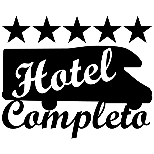 Stickers camping-car: Hotel Completo caravane