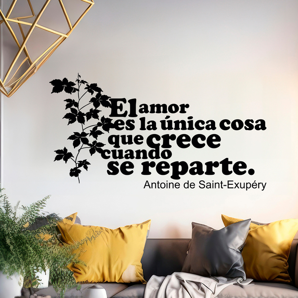 Stickers muraux: Amor Crece Exupery